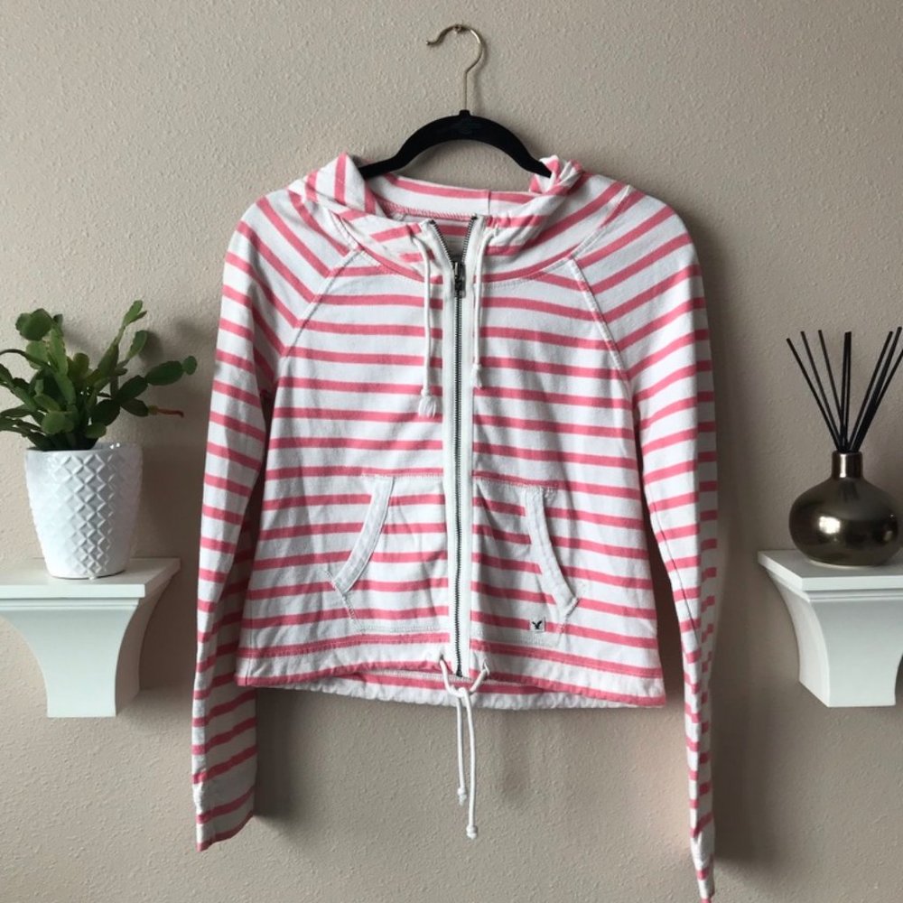 Bundle Striped American Eagle Sweatshirts - Picture 2 of 11